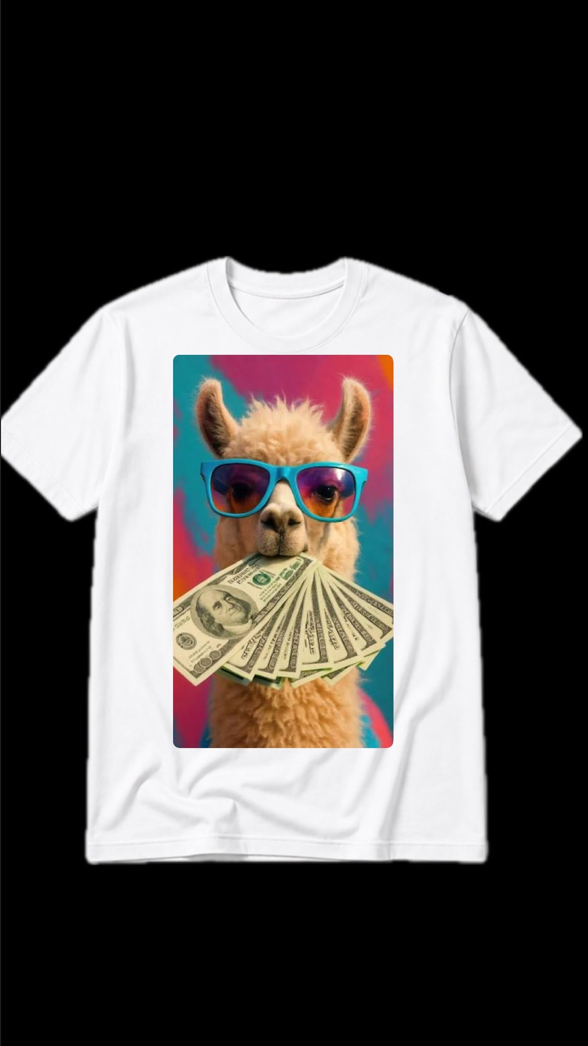 Cool Alpaca Cash Graphic Short Tee ššø