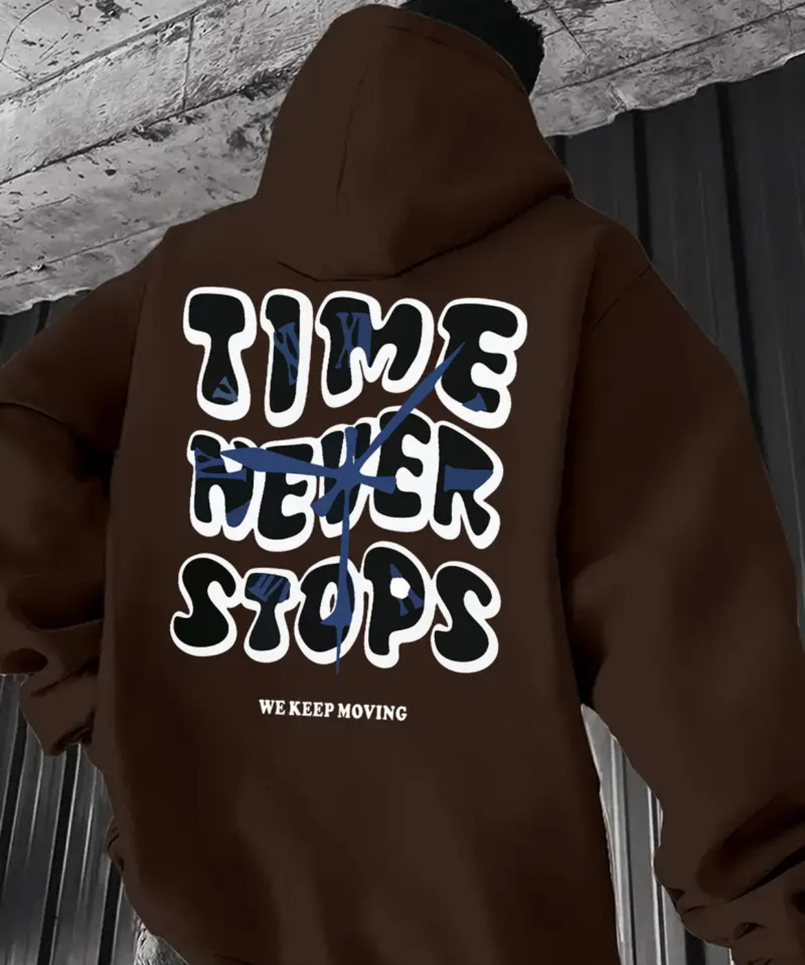 TIME NEVER STOPS unisex hoodies