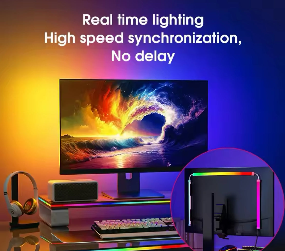 Immersion RGB Computer Screen Synchronization Light Strip, USB 5V Dream Color PC Backlight Pickup Light for Game Room.