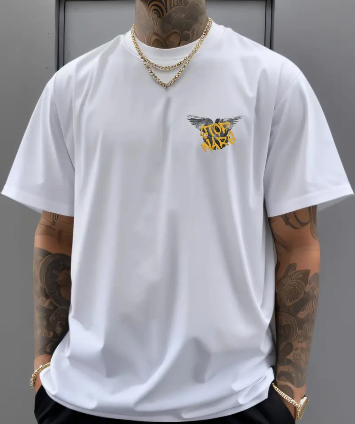 Short Sleeve T-Shirt “ PEACE STOP WARS “