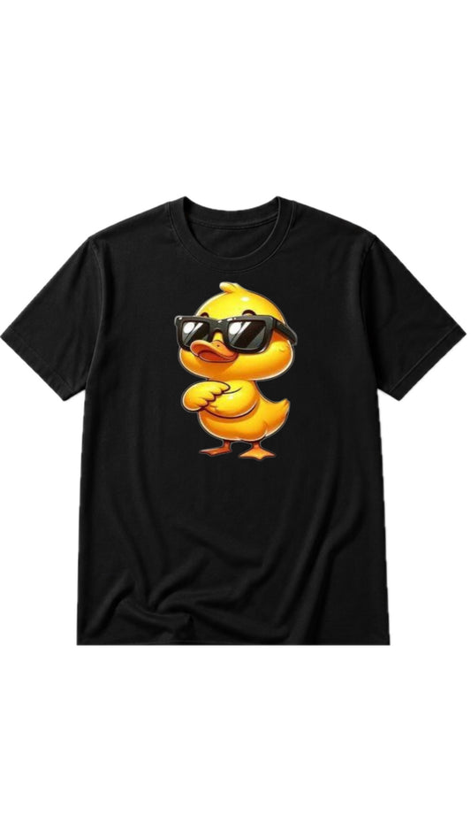 Cool Little Duck with Glasses Graphic T-Shirt 🦆😎