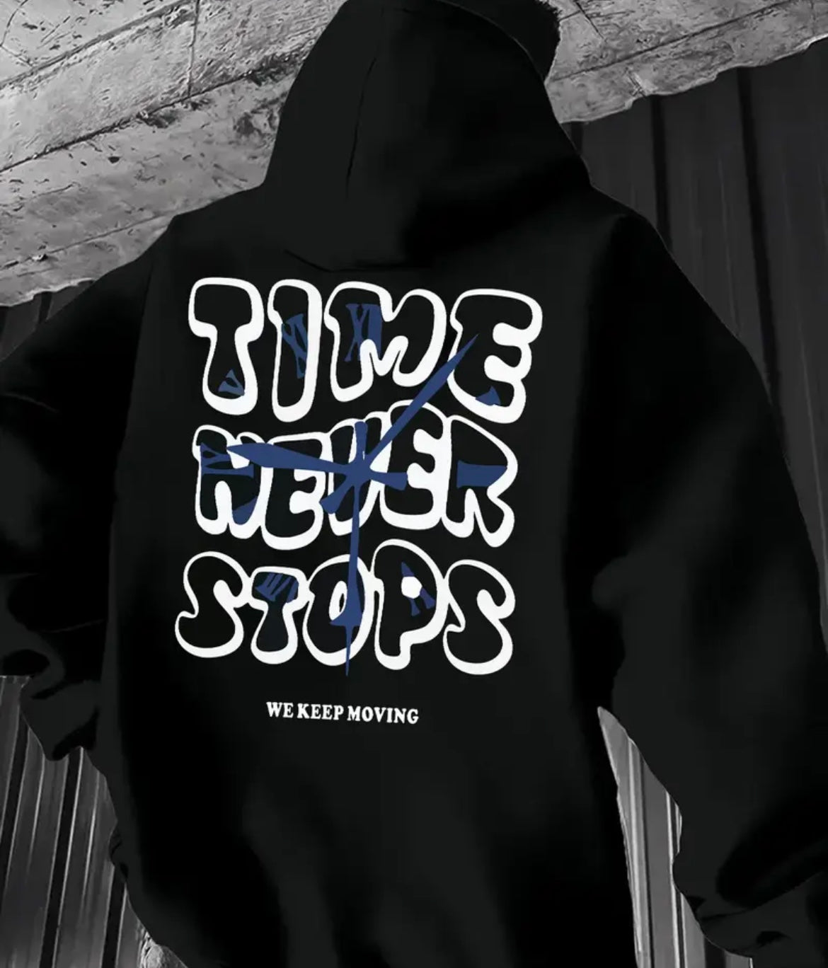 TIME NEVER STOPS unisex hoodies