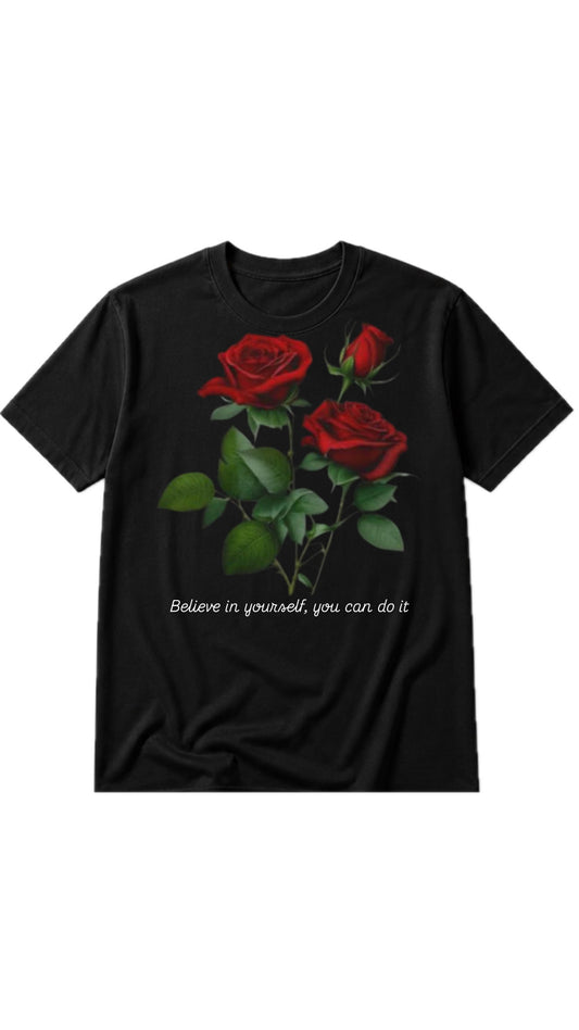 Rose Print T-Shirt