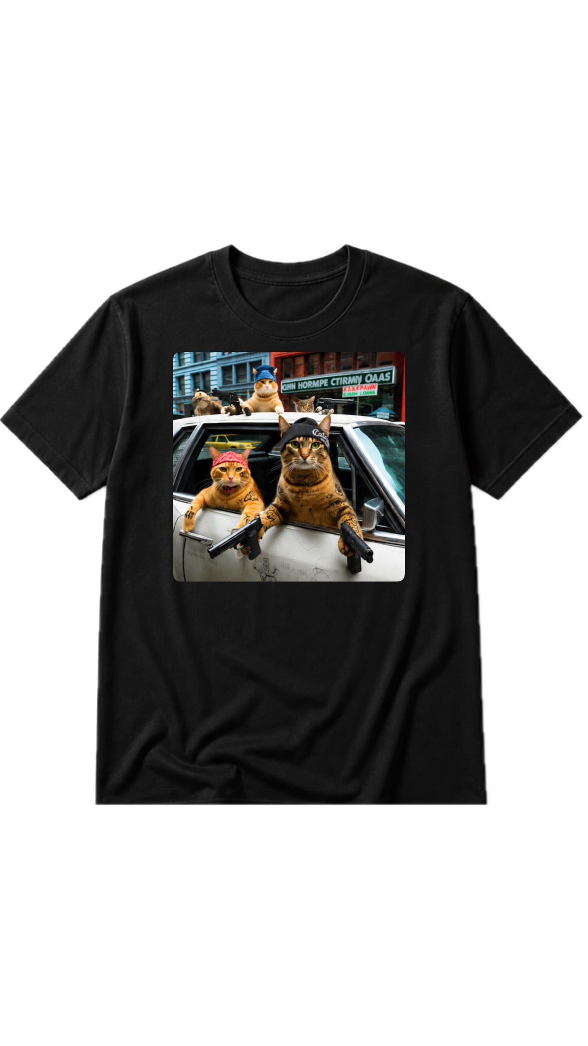 Street Cat Chaos Tee 😼🔫