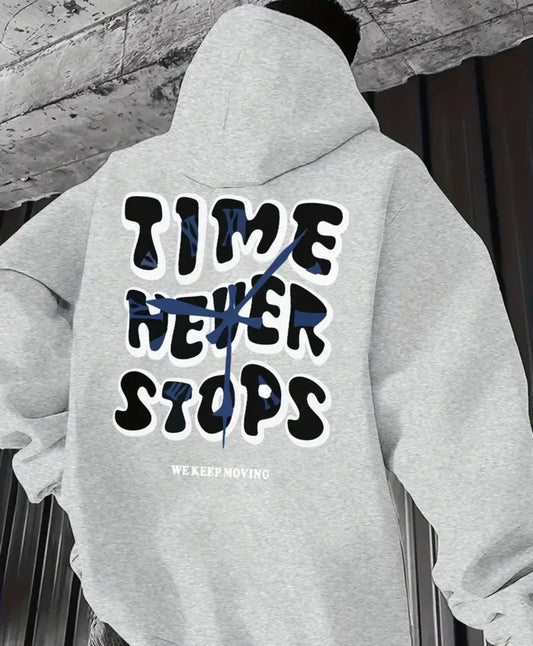 TIME NEVER STOPS unisex hoodies