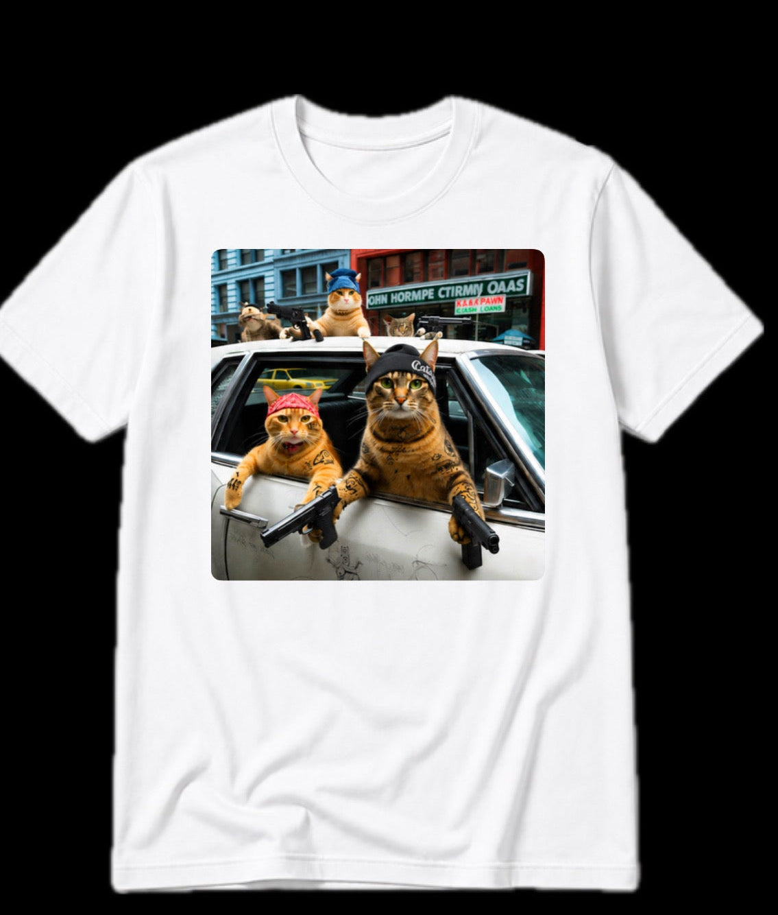 Street Cat Chaos Tee 😼🔫