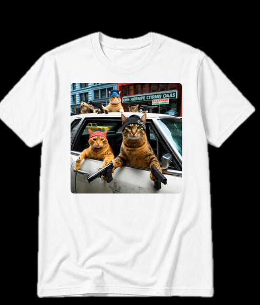 Street Cat Chaos Tee 😼🔫