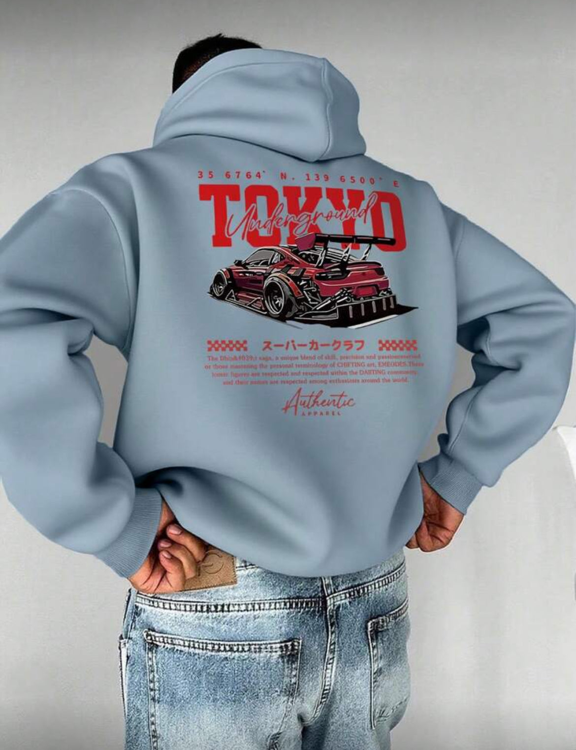 TOKYO Racing Car Print
Long Sleeve Hoodie Sweatshirt (UNISEX)
