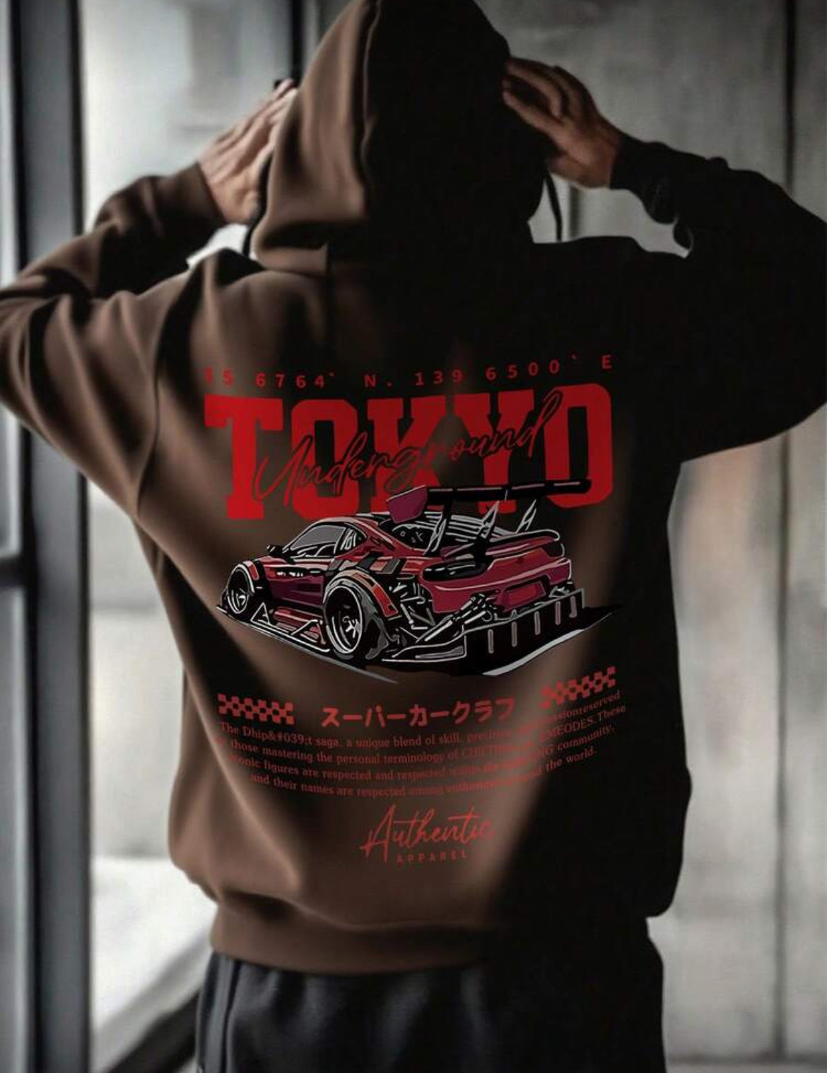 TOKYO Racing Car Print
Long Sleeve Hoodie Sweatshirt (UNISEX)