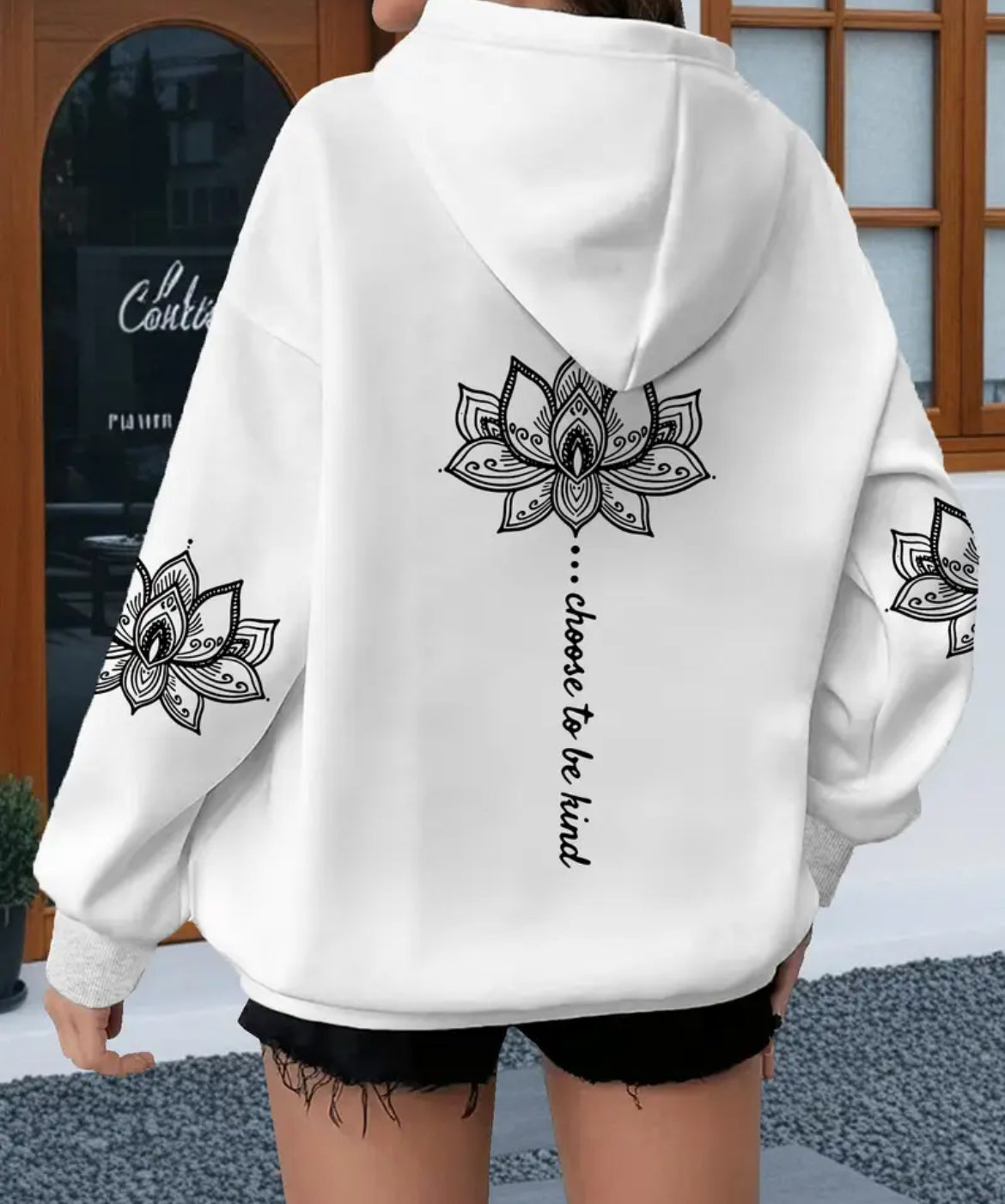Women’s Plus Size Lavender Lotus Hoodie
