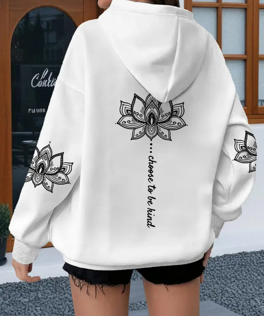 Women’s Plus Size Lavender Lotus Hoodie