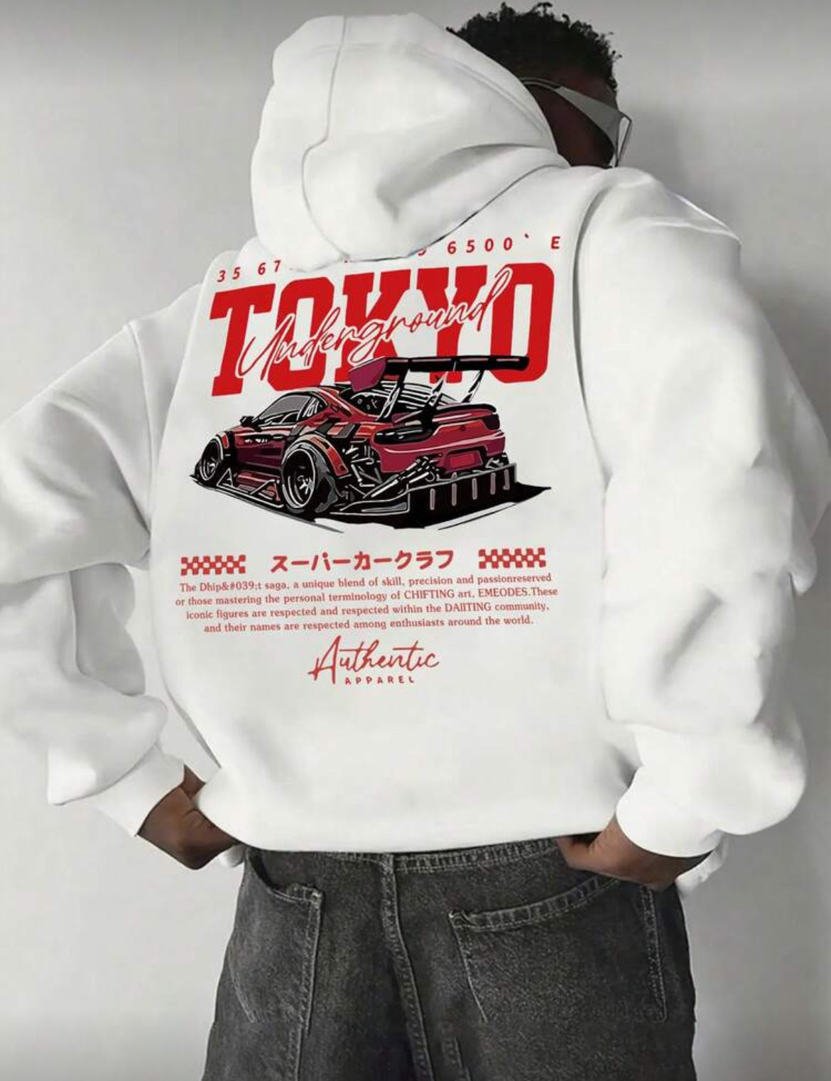 TOKYO Racing Car Print
Long Sleeve Hoodie Sweatshirt (UNISEX)