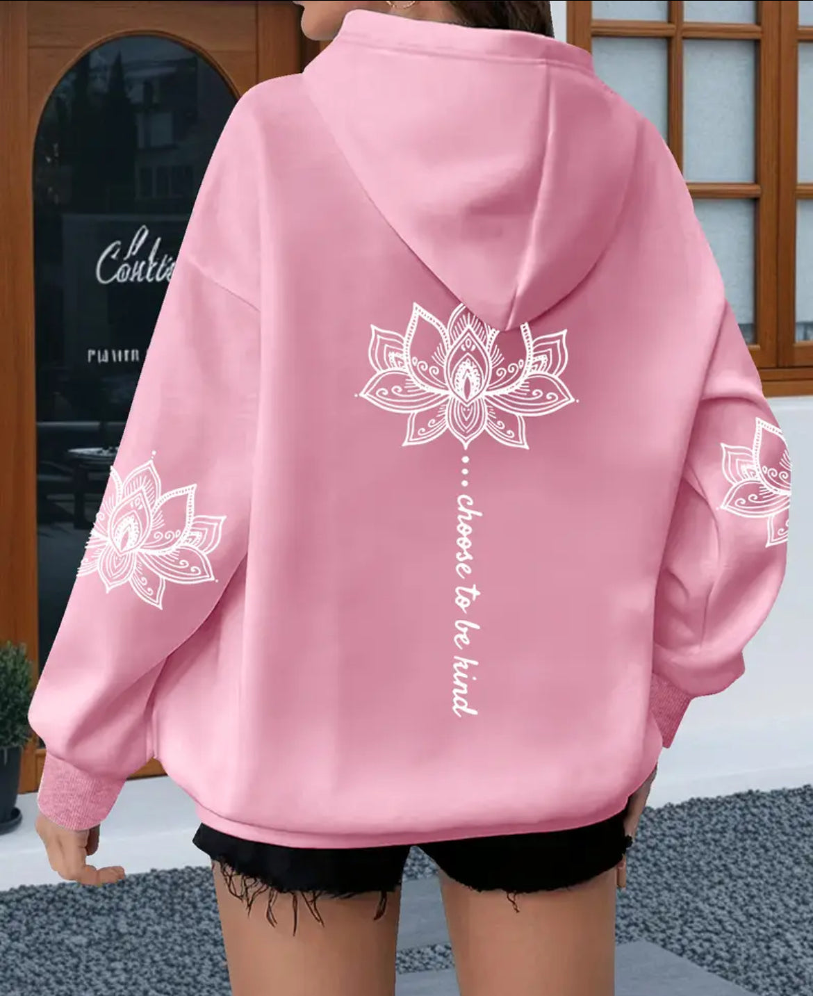 Women’s Plus Size Lavender Lotus Hoodie