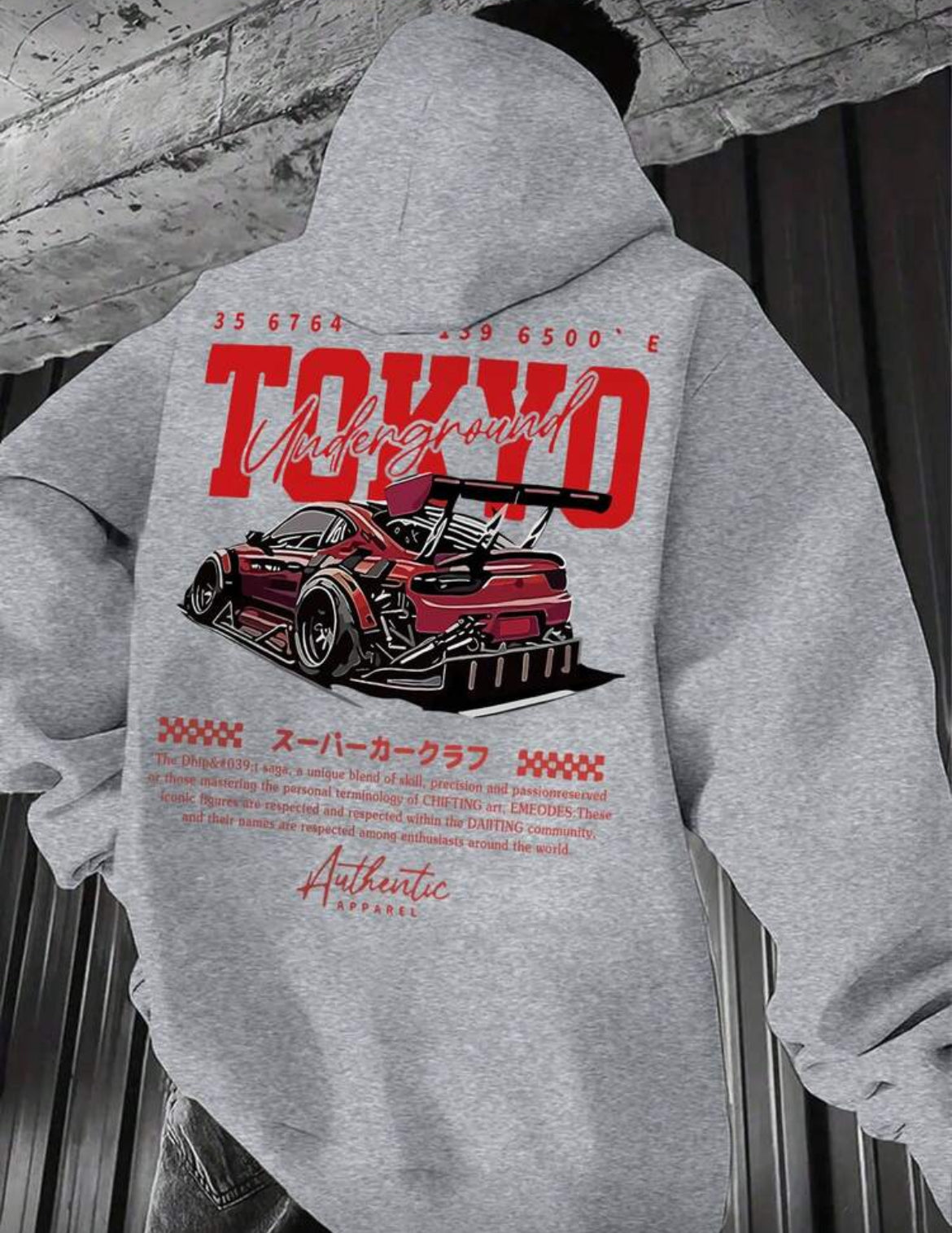 TOKYO Racing Car Print
Long Sleeve Hoodie Sweatshirt (UNISEX)