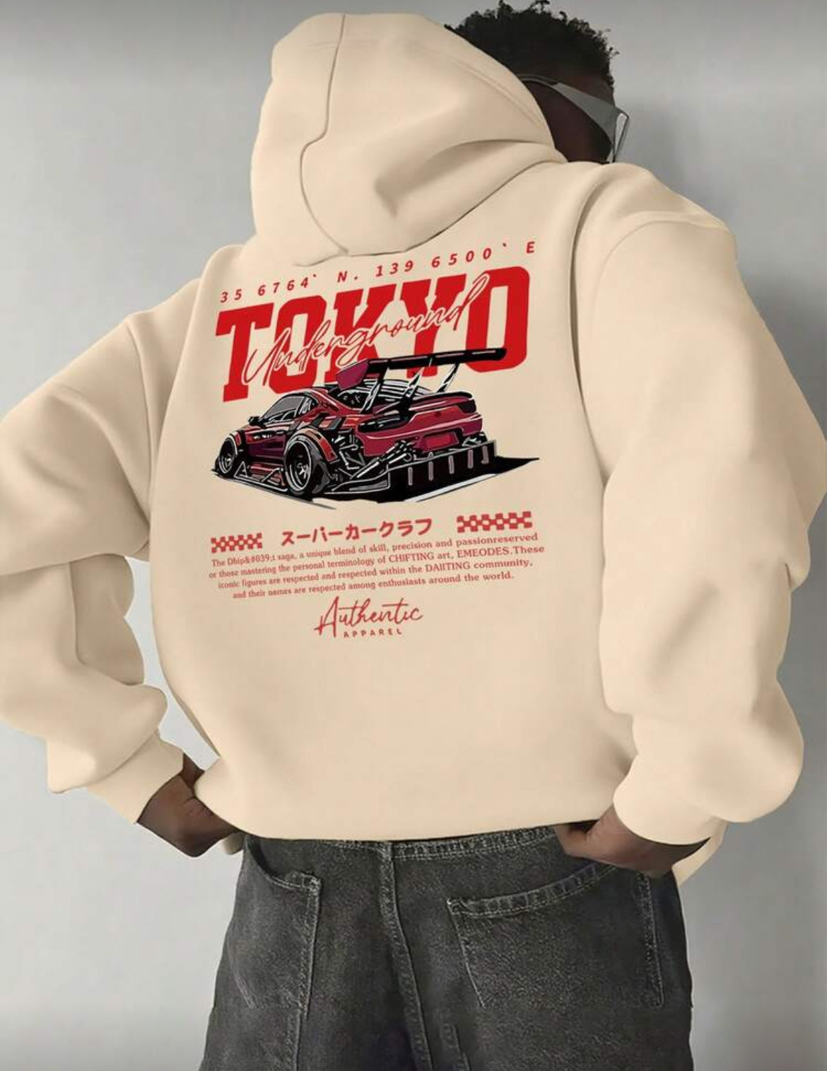TOKYO Racing Car Print
Long Sleeve Hoodie Sweatshirt (UNISEX)