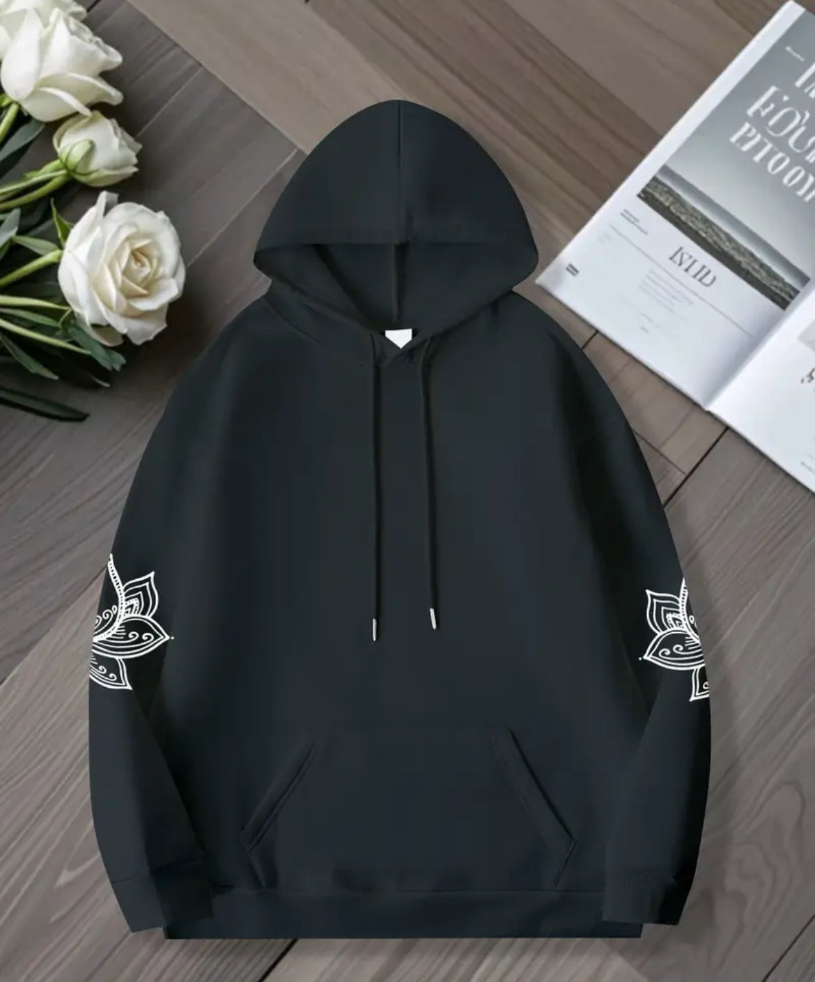 Women’s Plus Size Lavender Lotus Hoodie