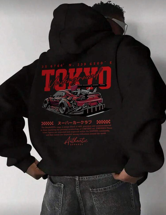 TOKYO Racing Car Print
Long Sleeve Hoodie Sweatshirt (UNISEX)