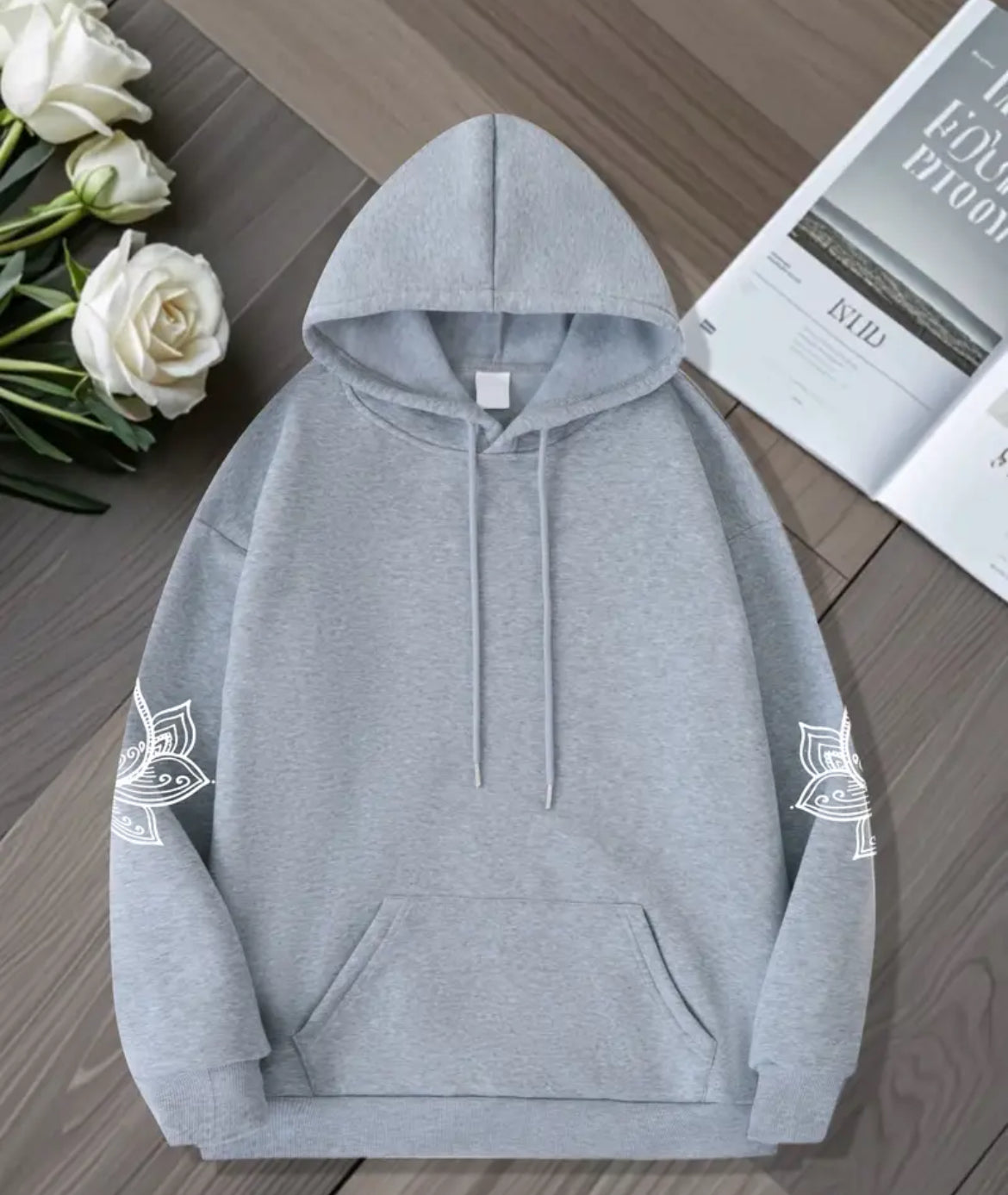 Women’s Plus Size Lavender Lotus Hoodie