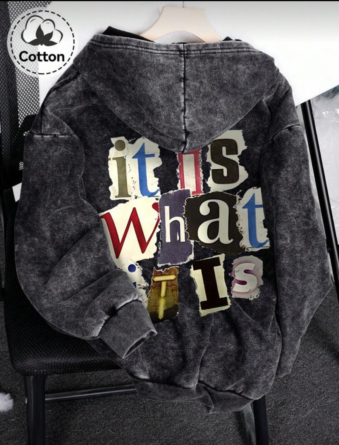 Autumn & Winter “It Is What It Is” Men Women Hooded Sweatshirt