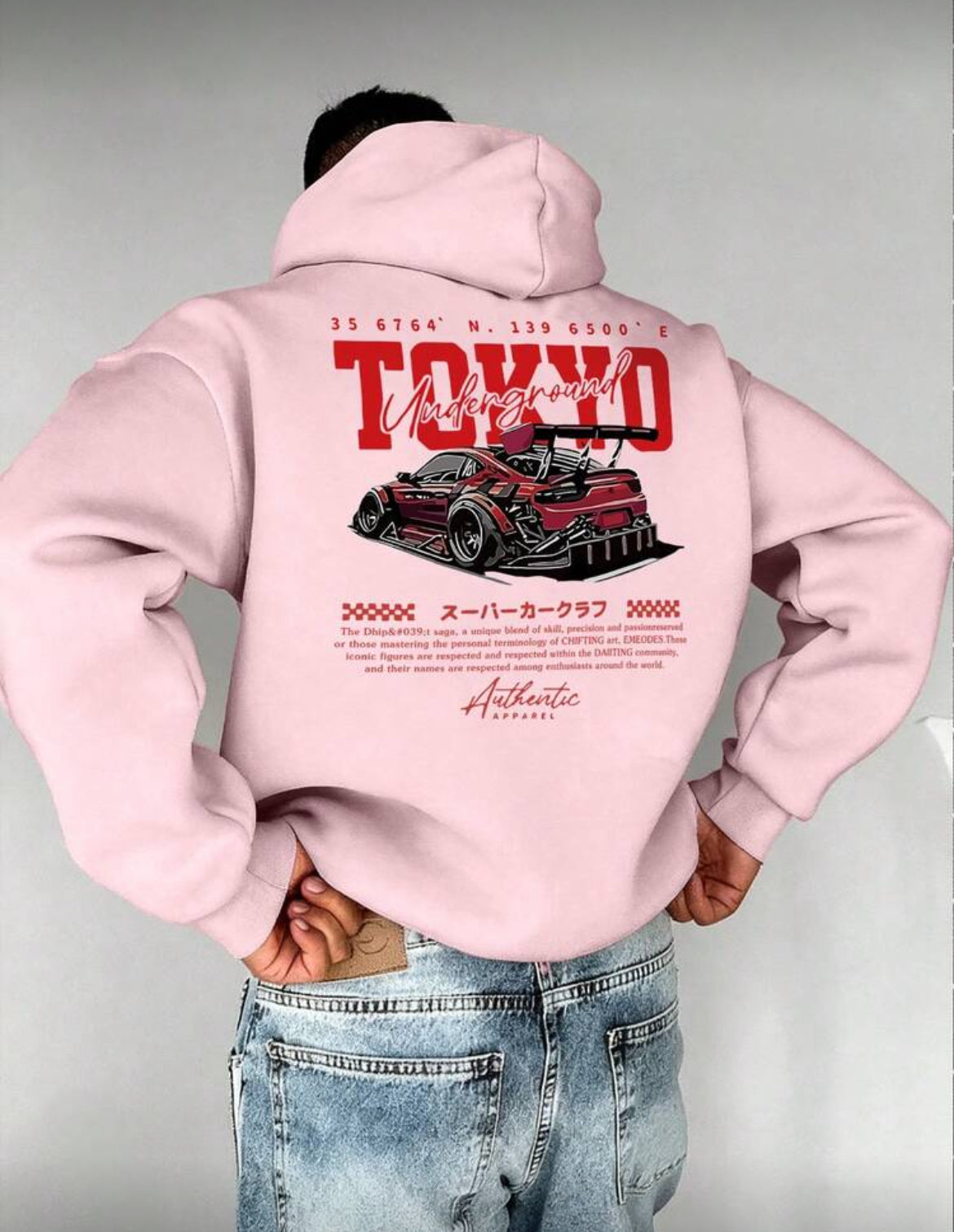 TOKYO Racing Car Print
Long Sleeve Hoodie Sweatshirt (UNISEX)