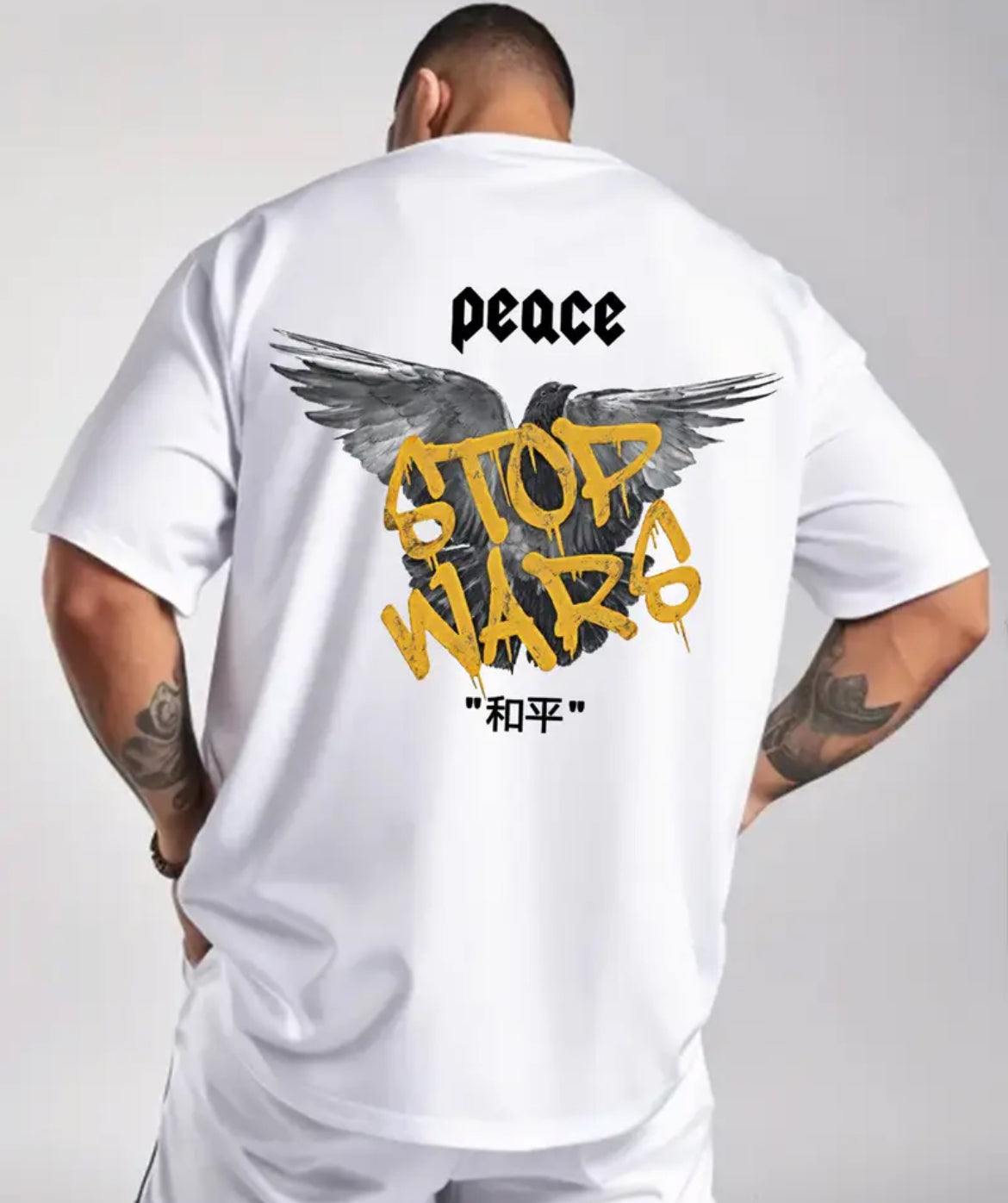 Short Sleeve T-Shirt “ PEACE STOP WARS “
