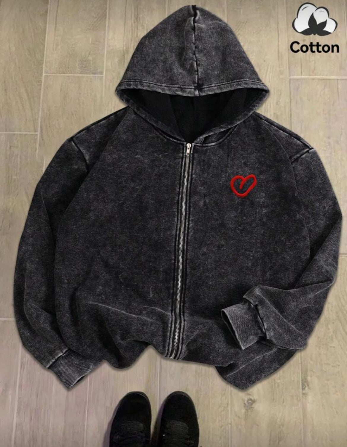 “Where Is Love” Men Women Zipper Hooded Sweatshirt