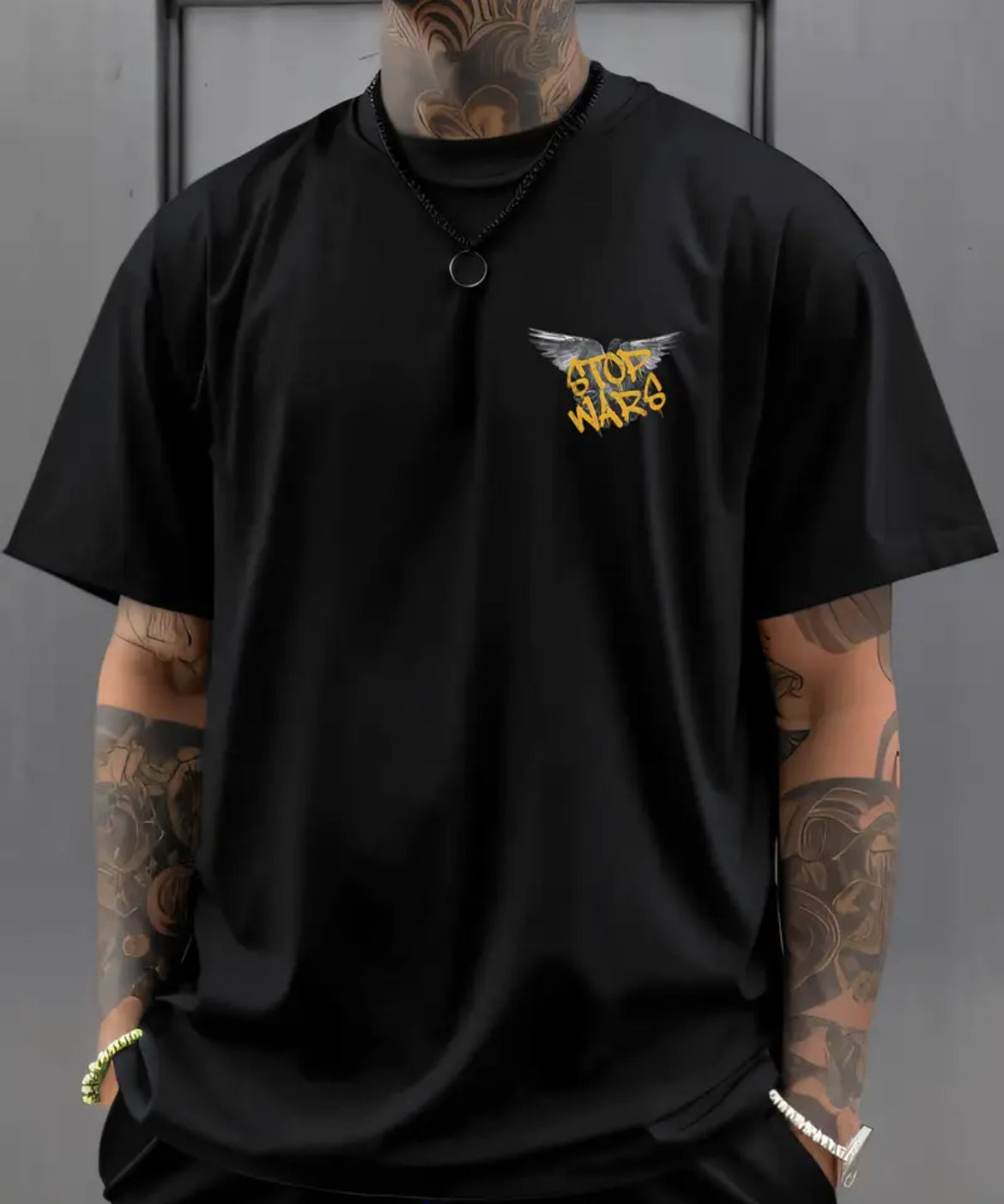 Short Sleeve T-Shirt “ PEACE STOP WARS “