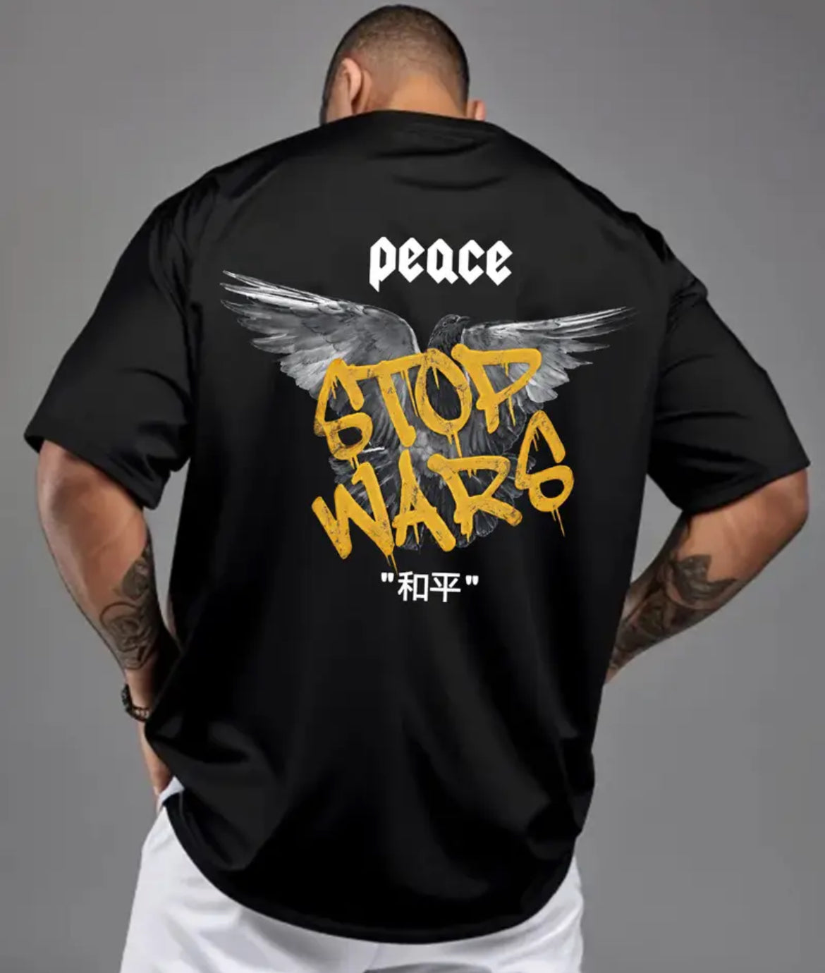 Short Sleeve T-Shirt “ PEACE STOP WARS “