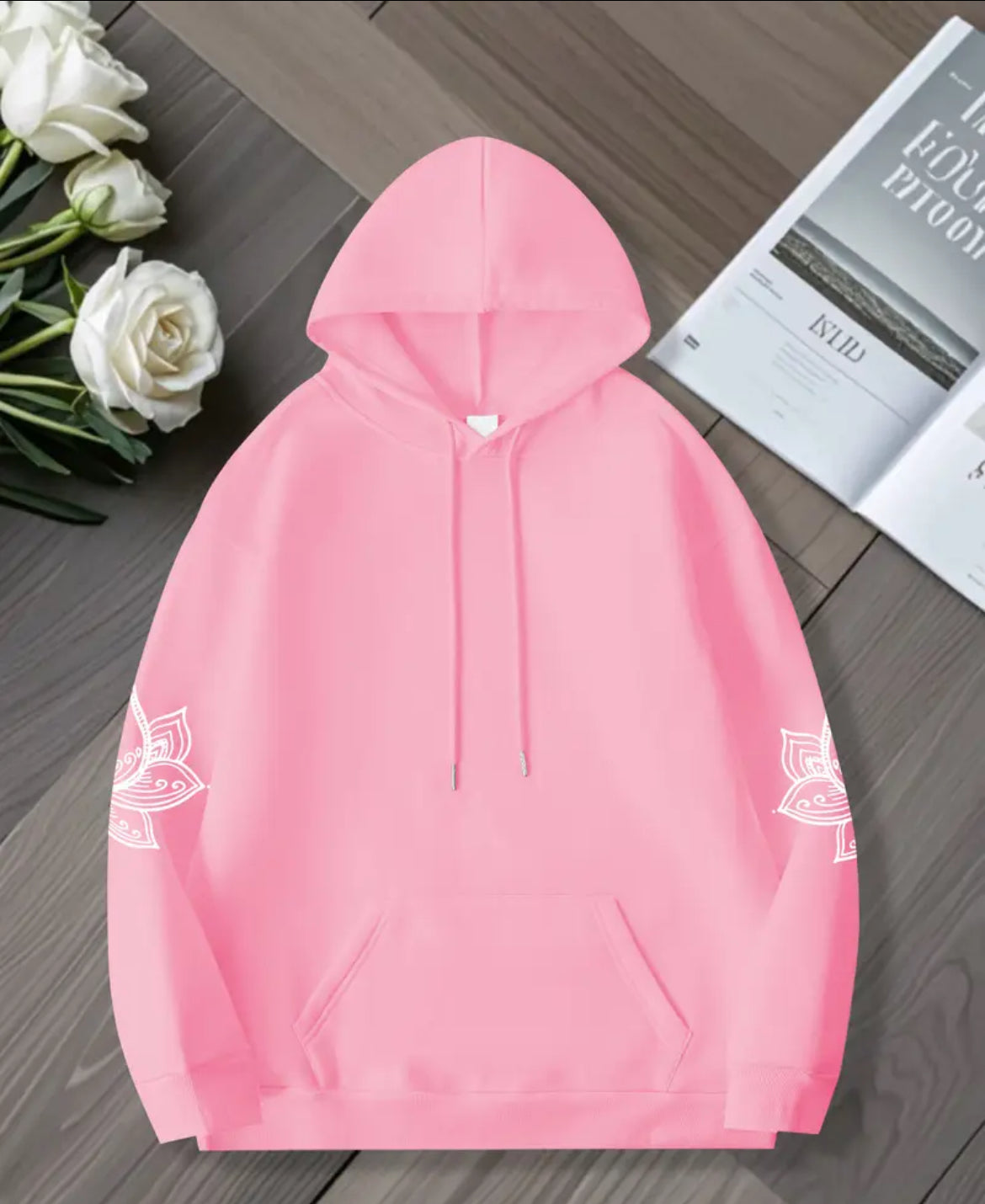 Women’s Plus Size Lavender Lotus Hoodie