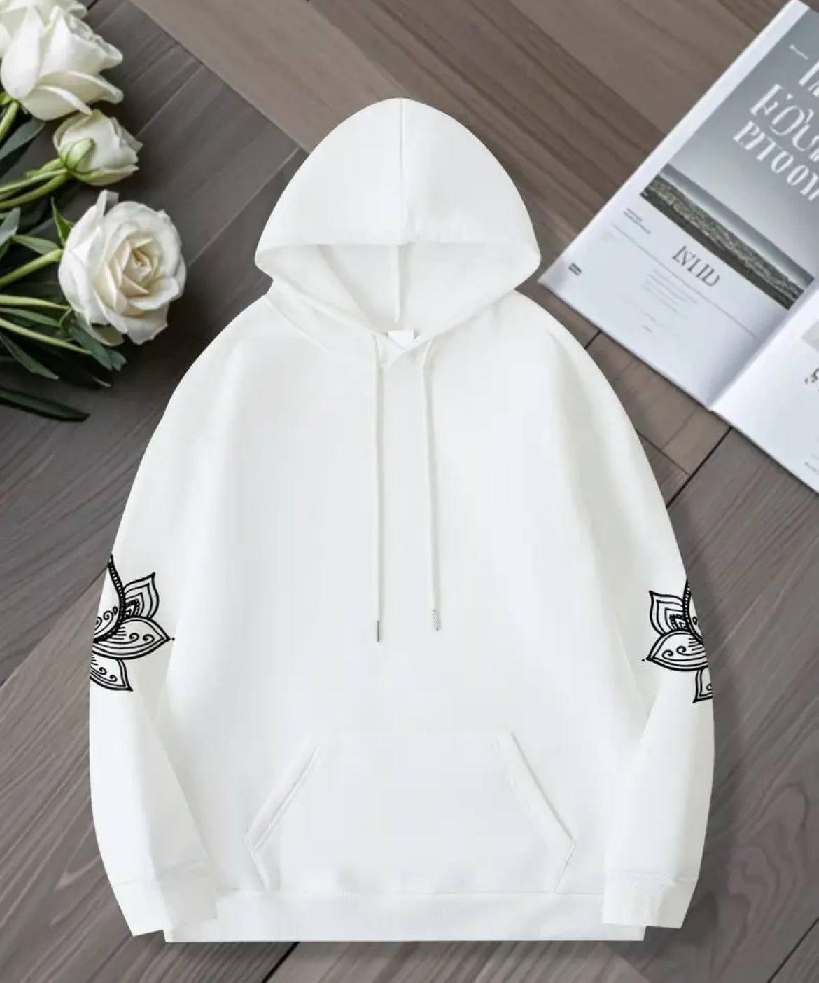 Women’s Plus Size Lavender Lotus Hoodie