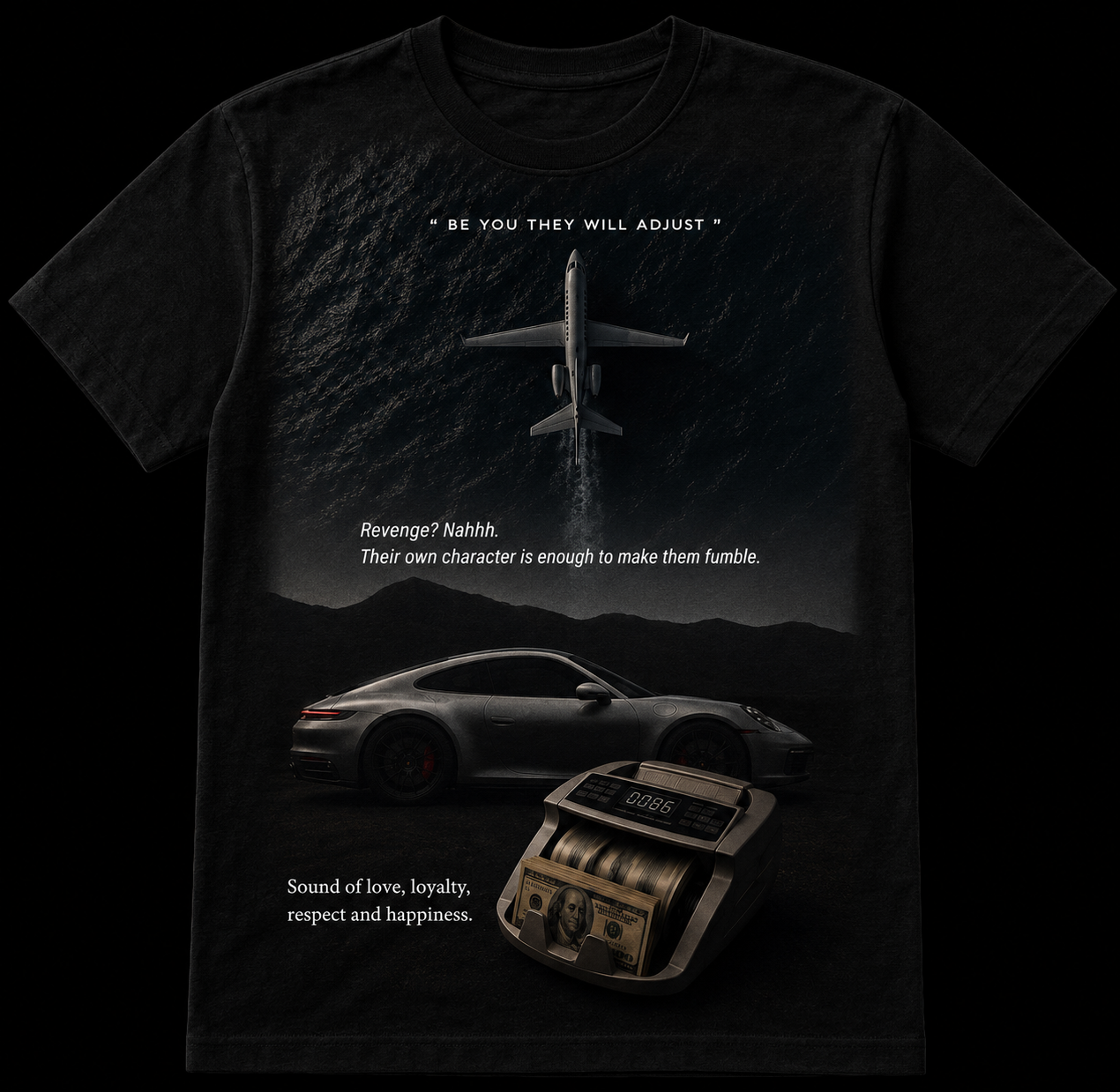 Midnight Ambition – Luxury Lifestyle Black T-Shirt